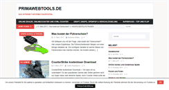 Desktop Screenshot of primawebtools.de